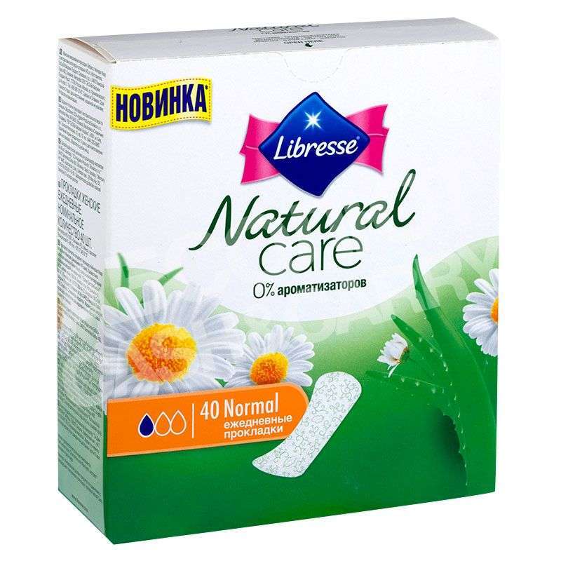 Kate s natural care. Libresse natural Care ежедневные 40. Прокладки Либресс natural Care нормал ежедневные 40шт. Прокладки Либресс Нейчерал Кеар ультра нормал. Прокладки женские Libresse natural Care normal ежедневные 40 шт.