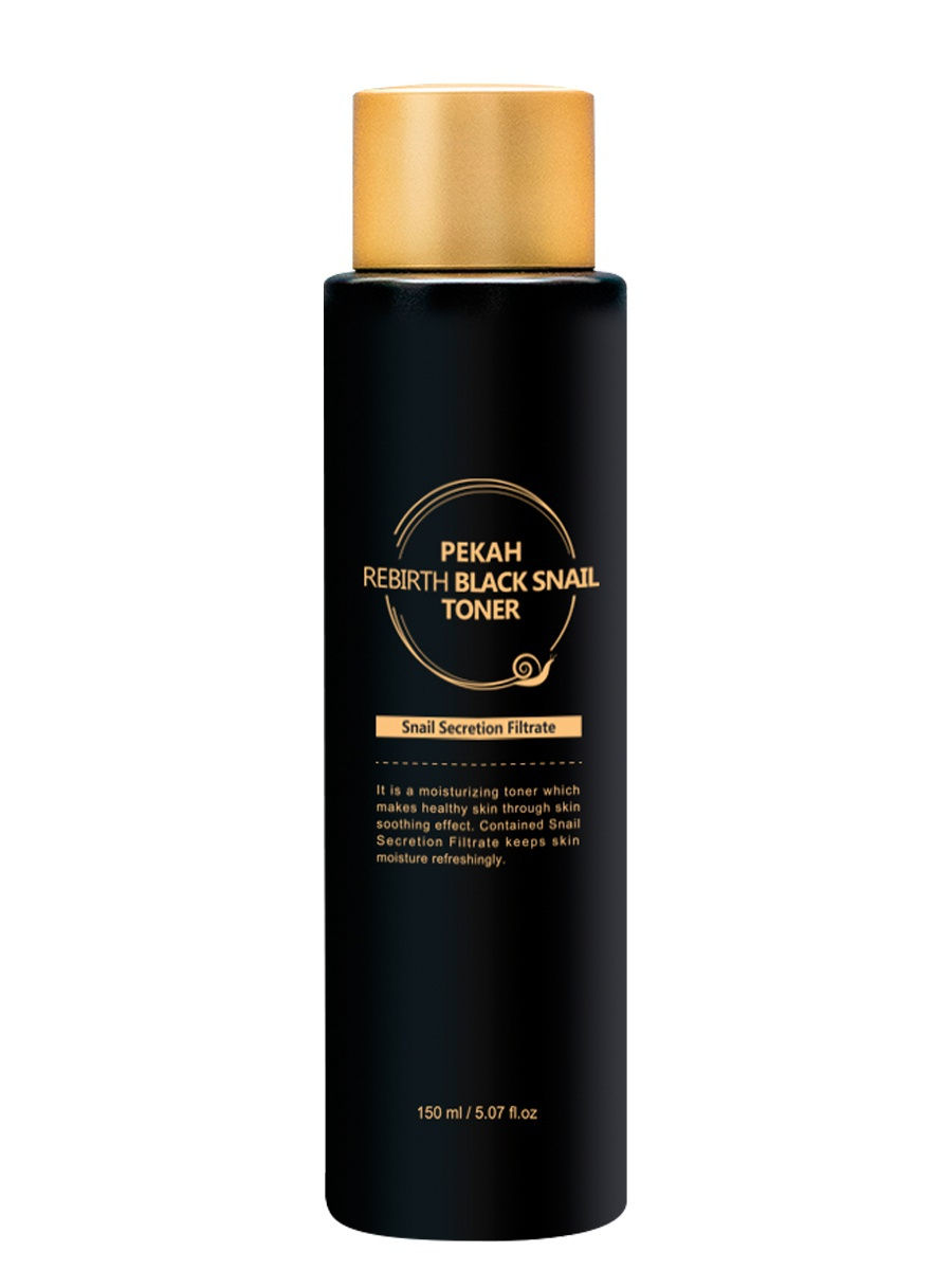 Муцин улитки эмульсия. Pekah Rebirth Black Snail Toner.